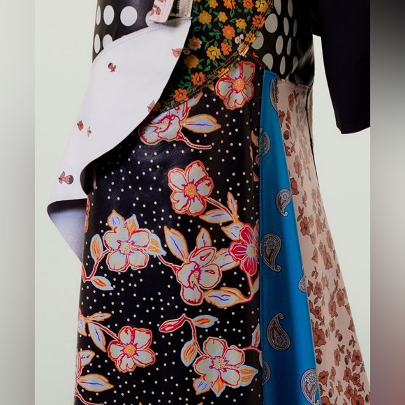 NWT. Zara Limited Edition Leather Printed High Waisted Long Skirt. Size S. - Picture 10 of 15